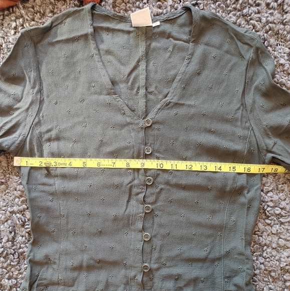 Johnny Was Jade/Gray Boho Top - Picture 12 of 15